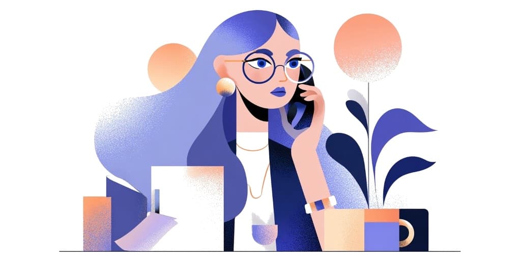 Woman on phone - contact us for appointment