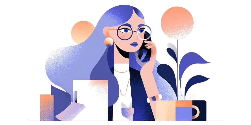 Woman on phone - contact us for appointment