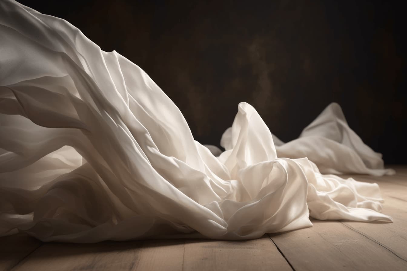 Taffeta fabric with texture showing stretch qualities