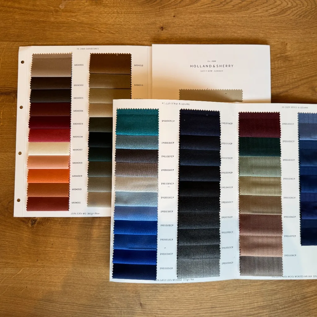 Holland and Sherry fabric swatch card at LALEDA