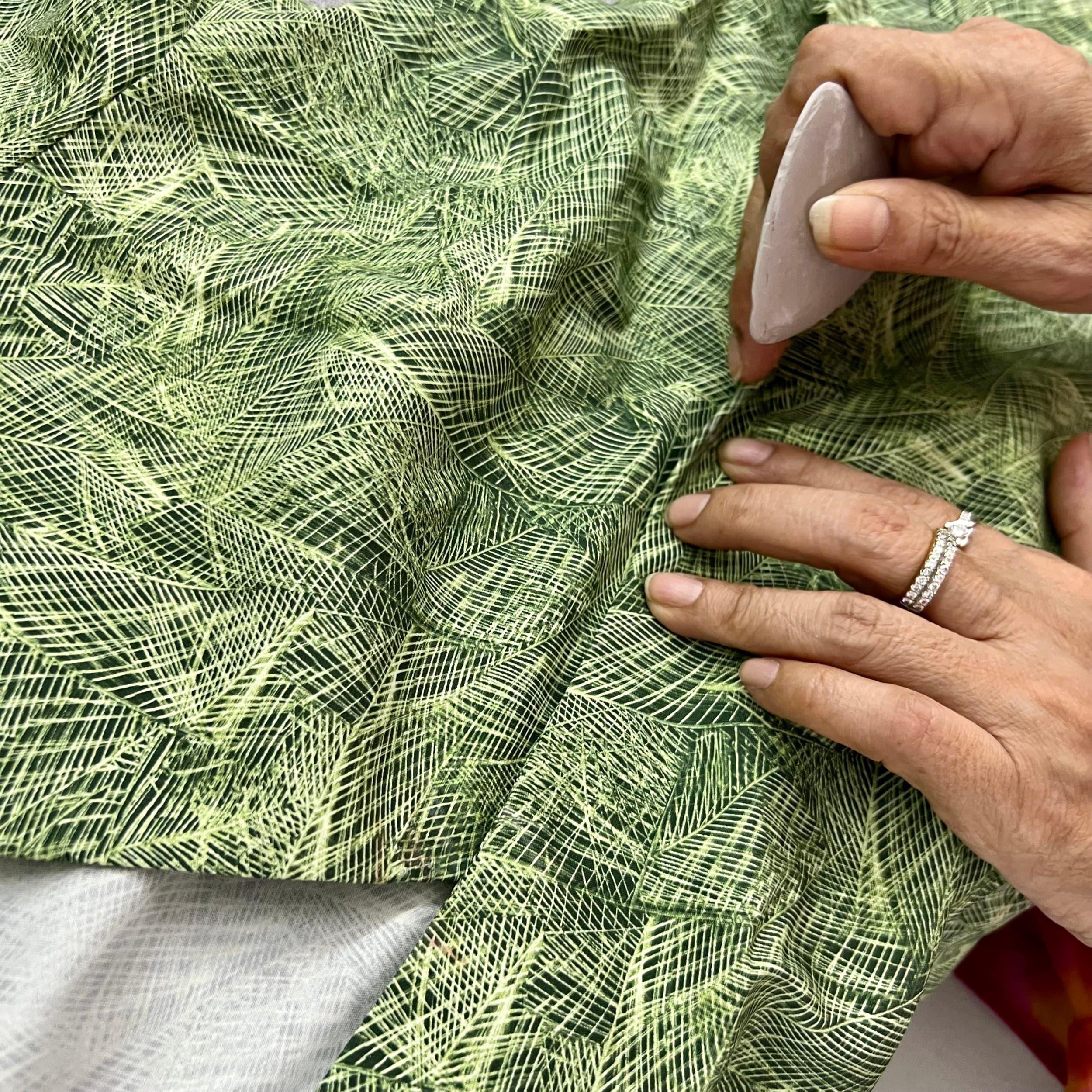 Periwinkle blue A-line dress with pintuck bodice