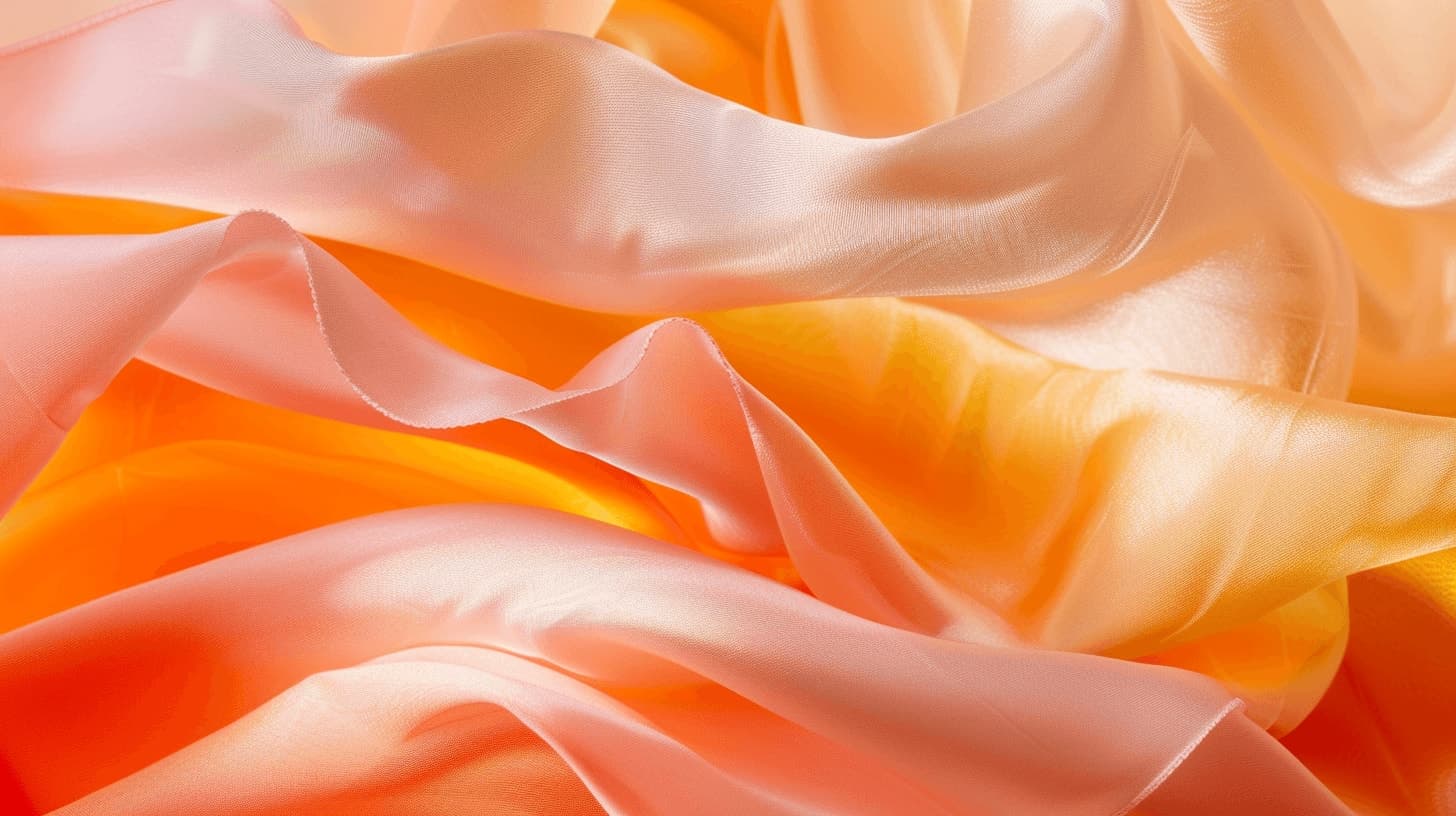 Satin crepe fabric texture for dressmaking