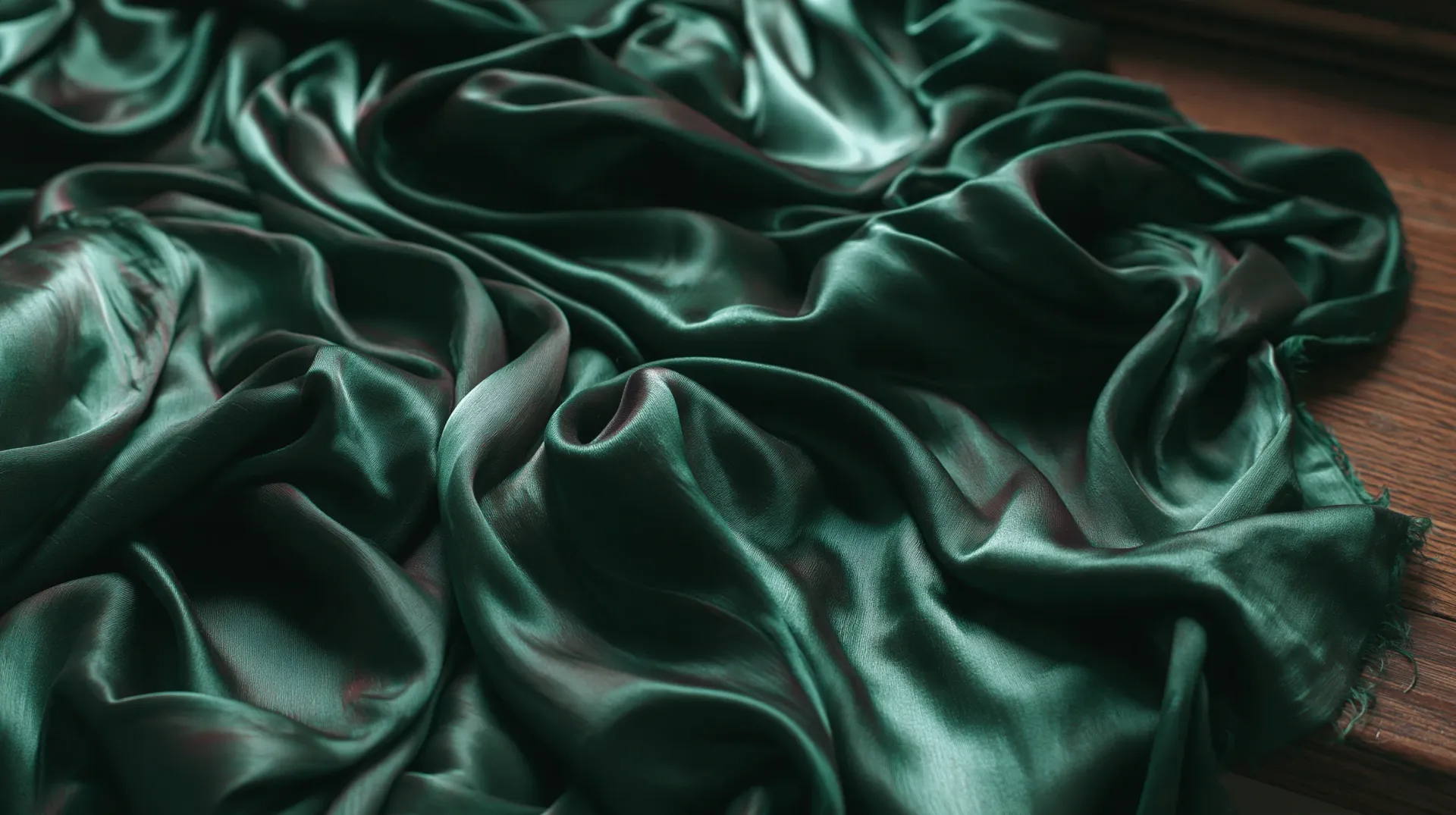 Draped silk fabric that moves air and keeps a calm surface in heat