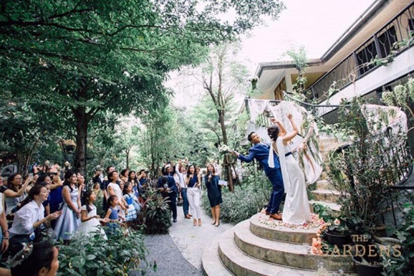 The Gardens of Dinsor Palace, a European garden wedding venue in Bangkok