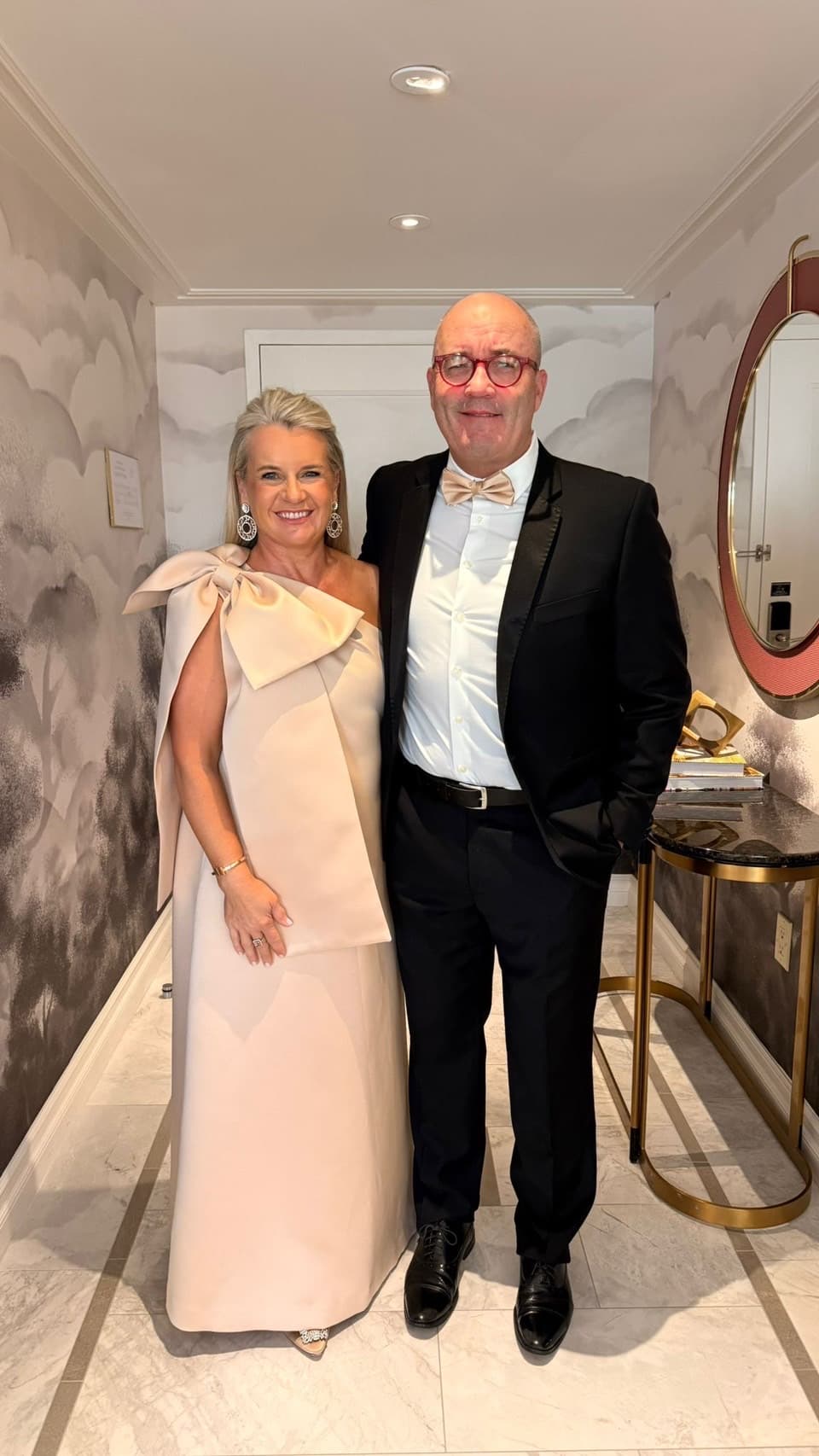 Champagne formal dress for a wedding guest or mother of the bride